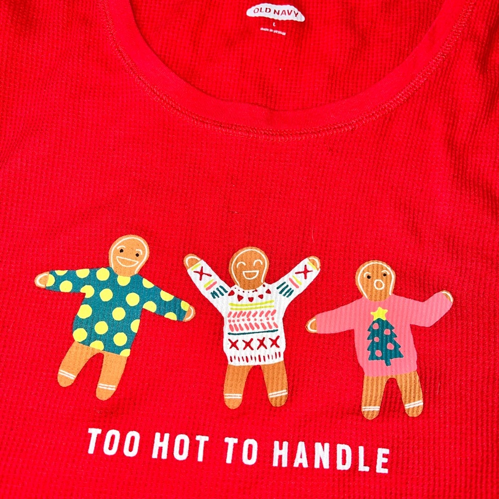 Red Gingerbread Design Shirt - Picture 2 of 2